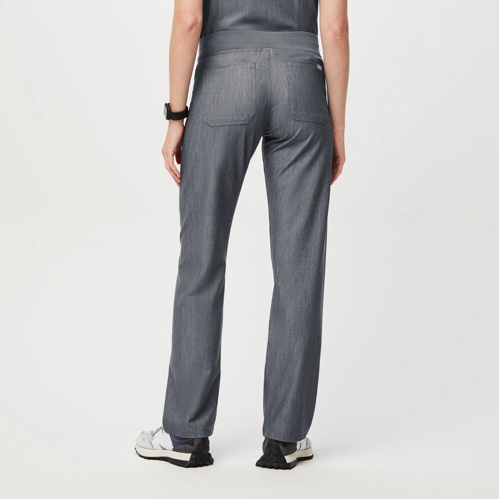 FIGS Livingston Basic Scrub Pants Graphite Gray Women’s Small Healthcare Nursing - Picture 9 of 16